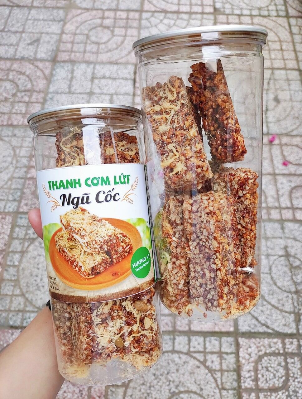 Thanh cơm gạo lứt chà bông hủ pet 250g