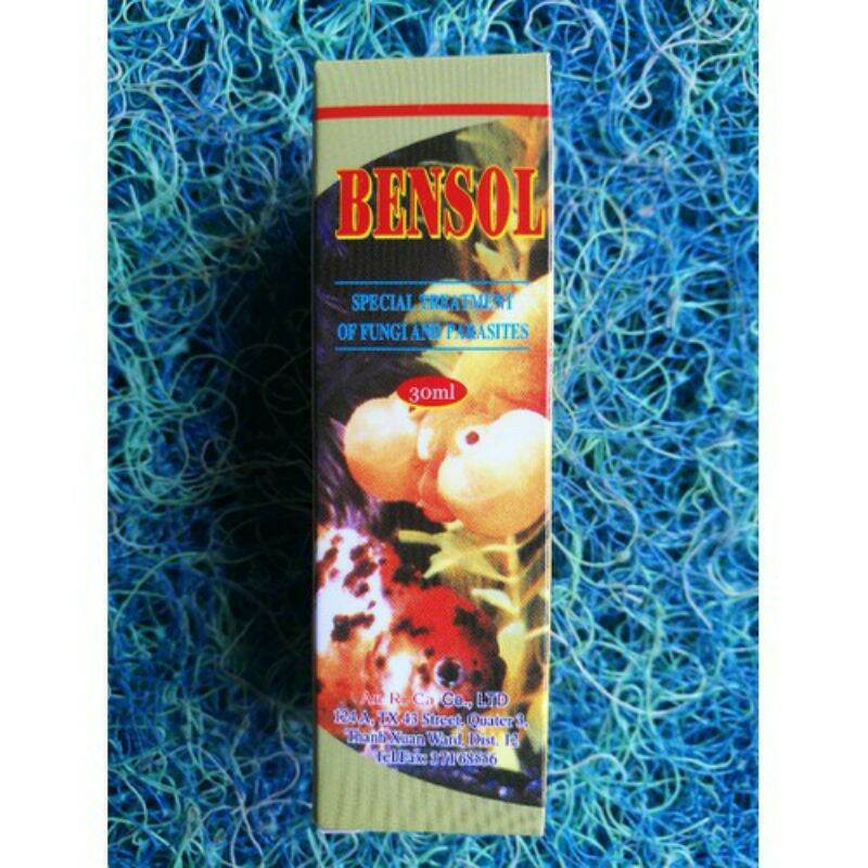 Bensol xử lý nấm và ký sinh trùng trên cá