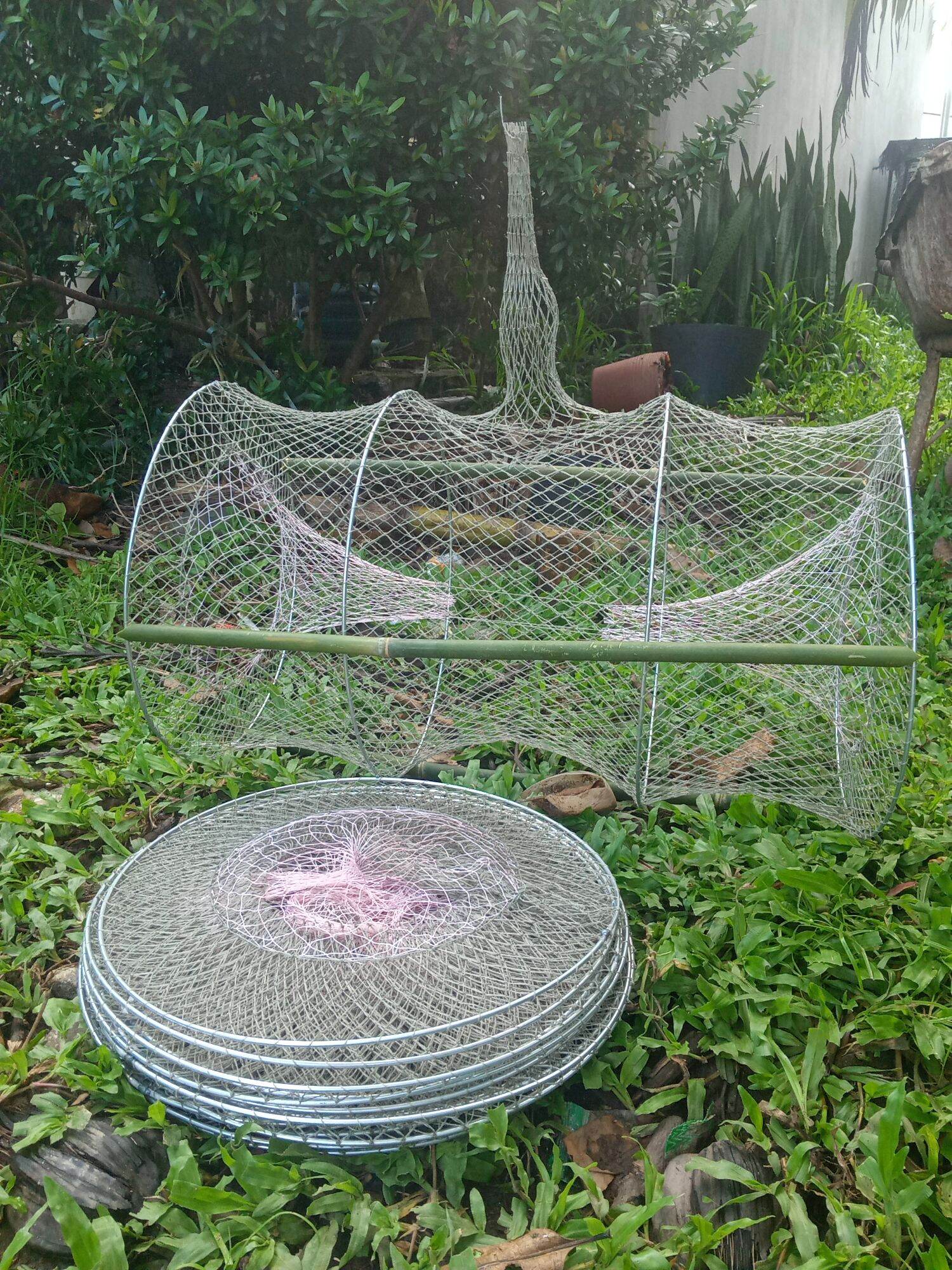 Combo 5 cái 35x60 lờ cá lóc cá trê rô phi hom chỉ lờ lớn vành kẽm không rỉ giá gốc