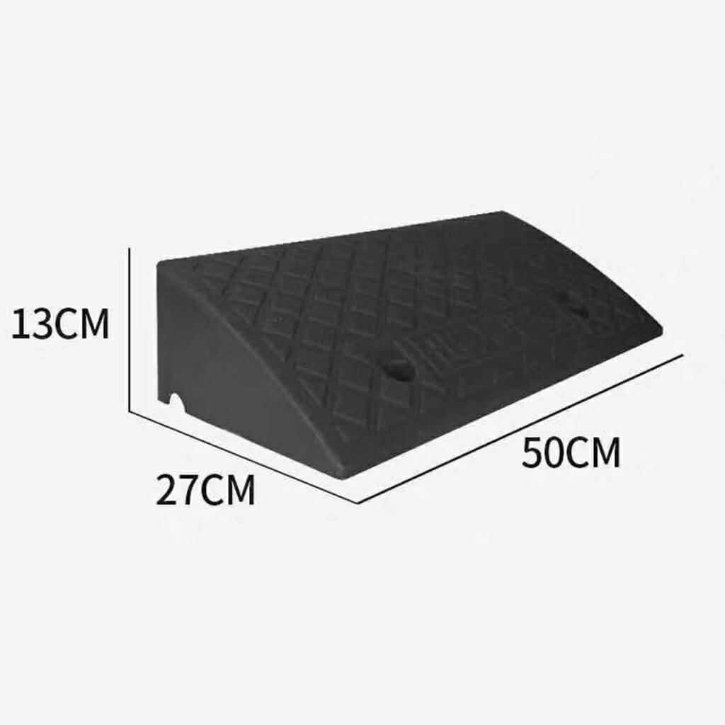 Dốc bục lên xuống cao 13*27*50cm bậc cầu dắt xe ô tô, xe máy, cầu dắt xe, bục lên xuống xe, có lỗ chờ bắt ốc cố định