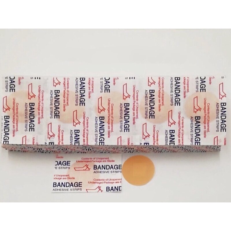 Combo 100 miếng dán cấy chỉ tròn bandage - băng keo cá nhân tròn