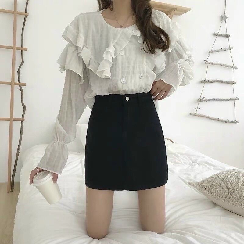 55-90kg Bigsize CHÂN VÁY A KAKI THỜI TRANG