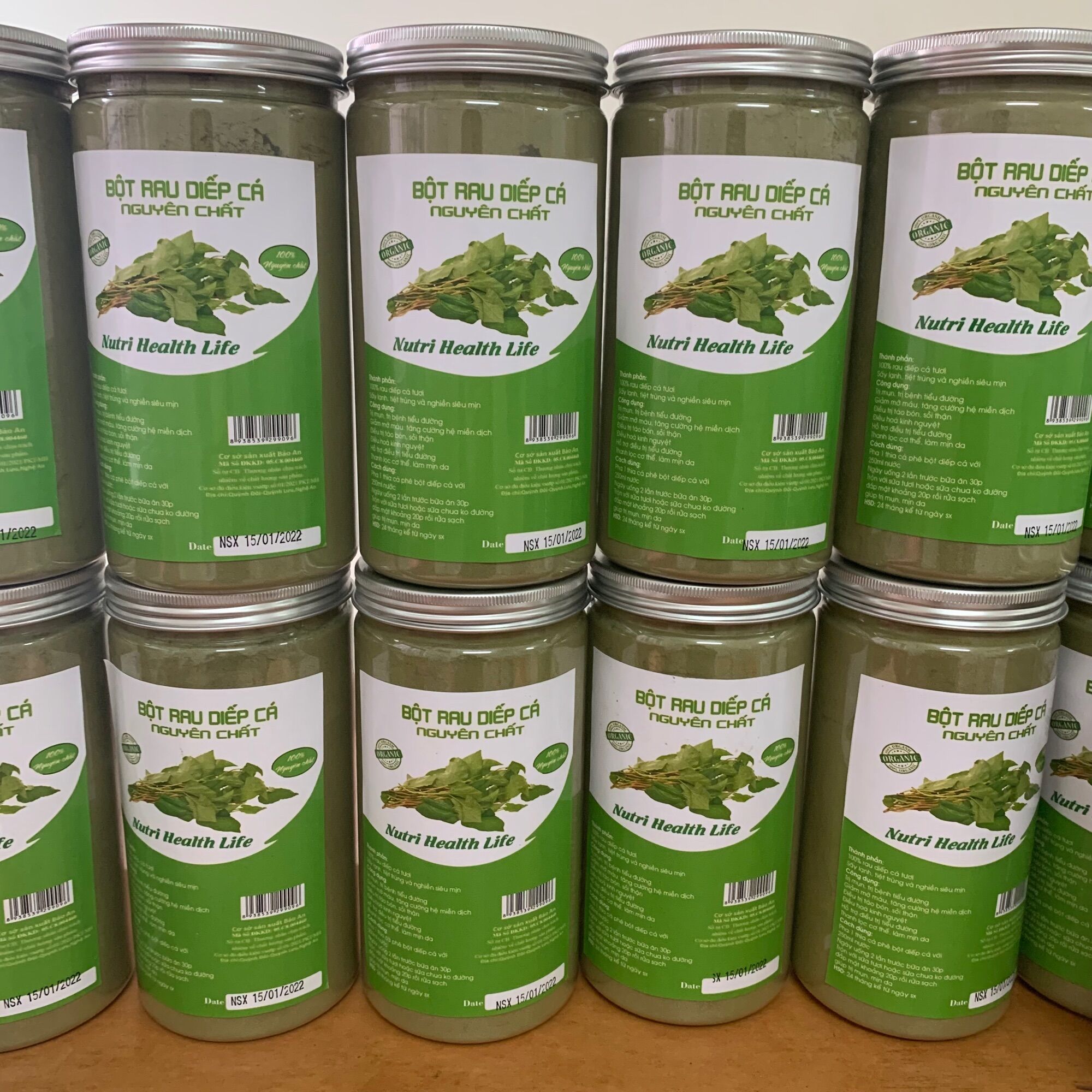 Bột diếp cá sấy lạnh hộp 500g