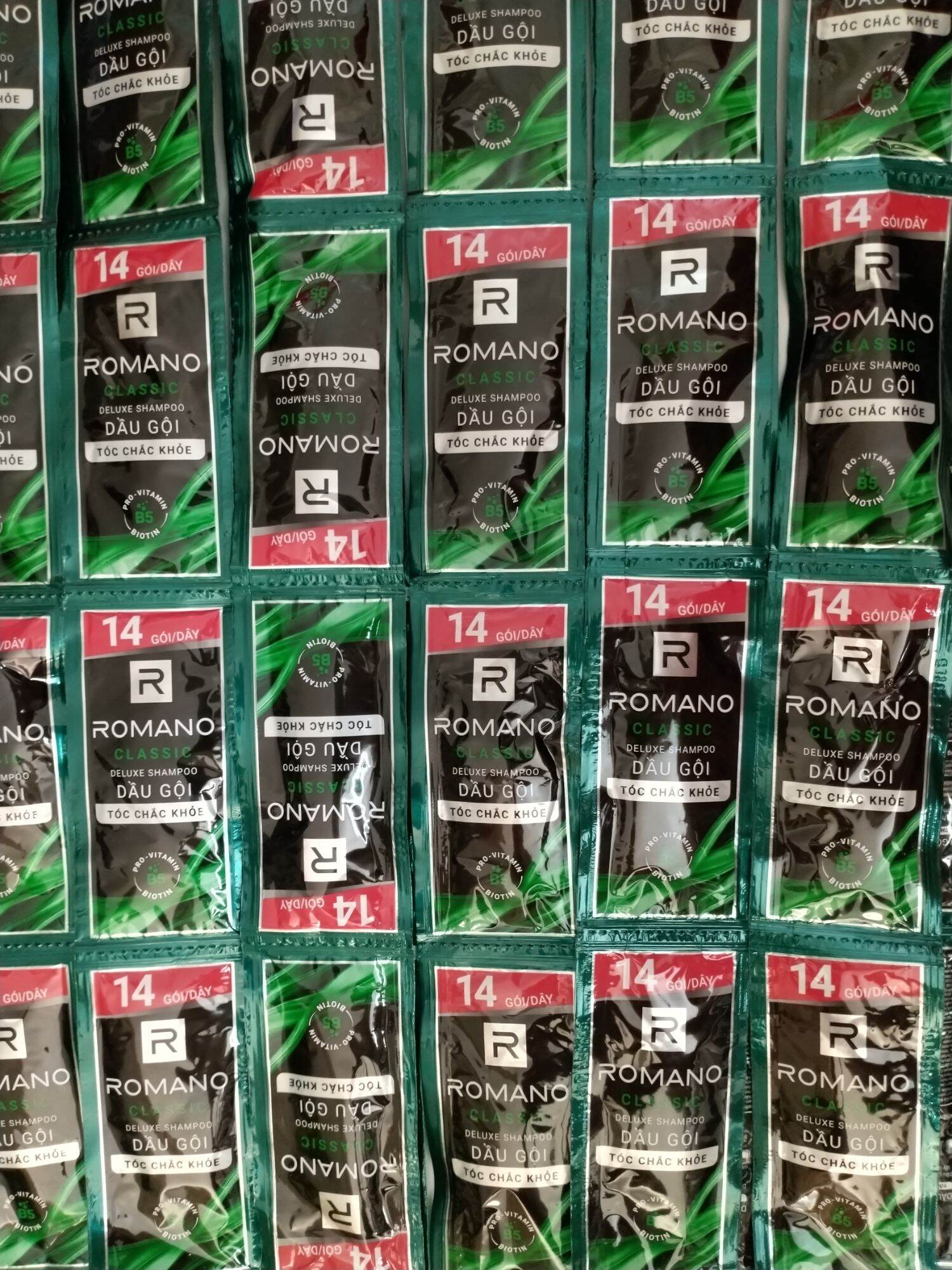 Set 3 dây dầu gội romano 42 gói × 5 g