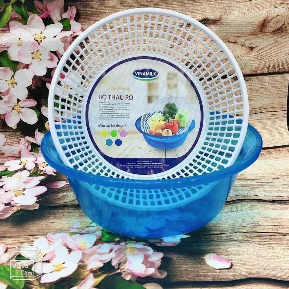 [HCM] Set thau kèm rổ quà vinamilk giá rẻ