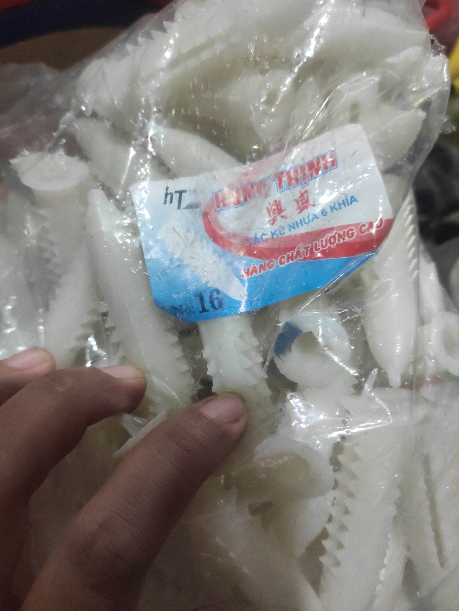 Túi Nở nhựa, tắc kê nhựa dùng để bắt vít đủ kích thước, nở số 12,14,16