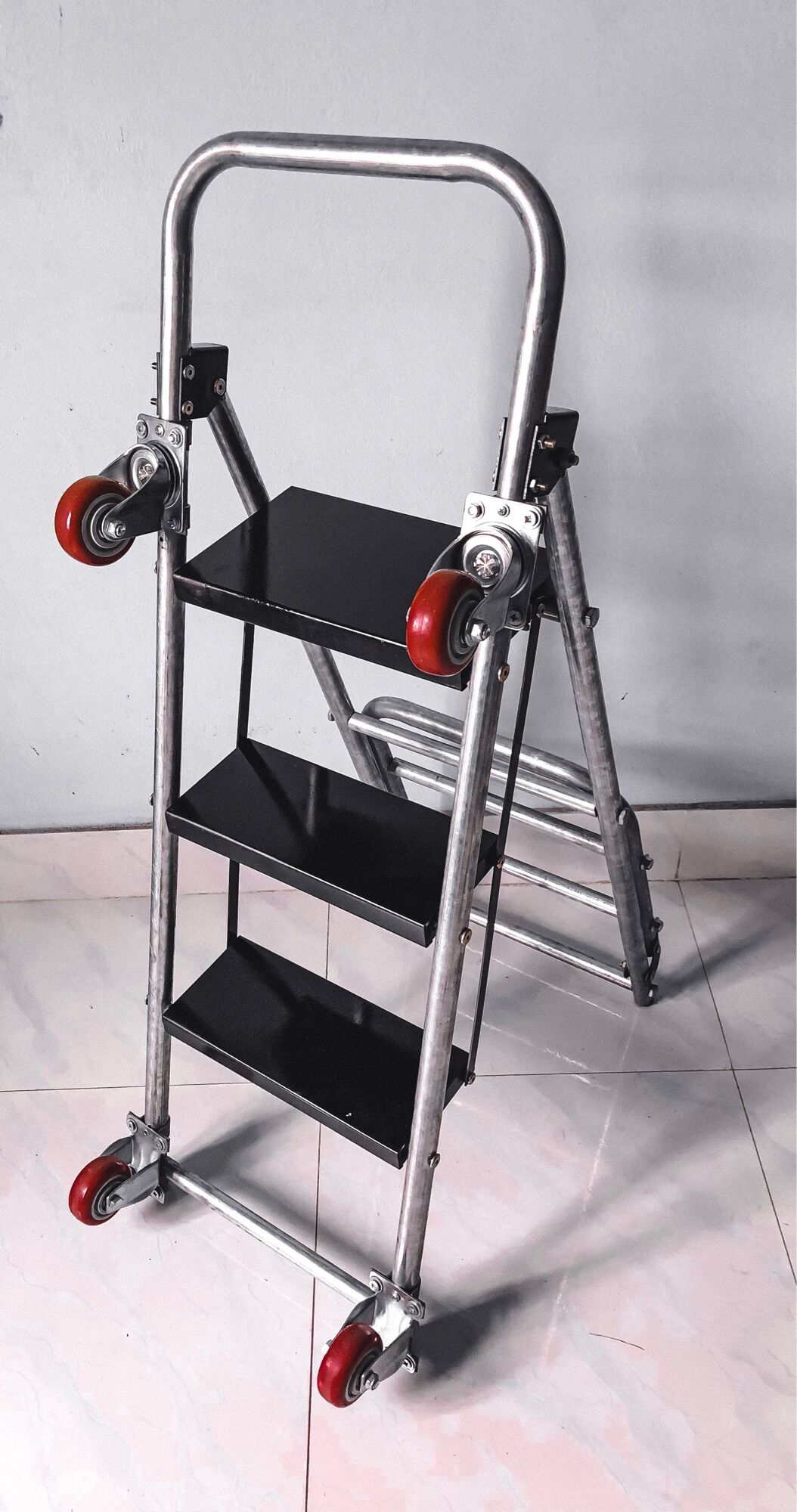 Xe đẩy đa năng, xe đẩy thang 3 bậc 4in1