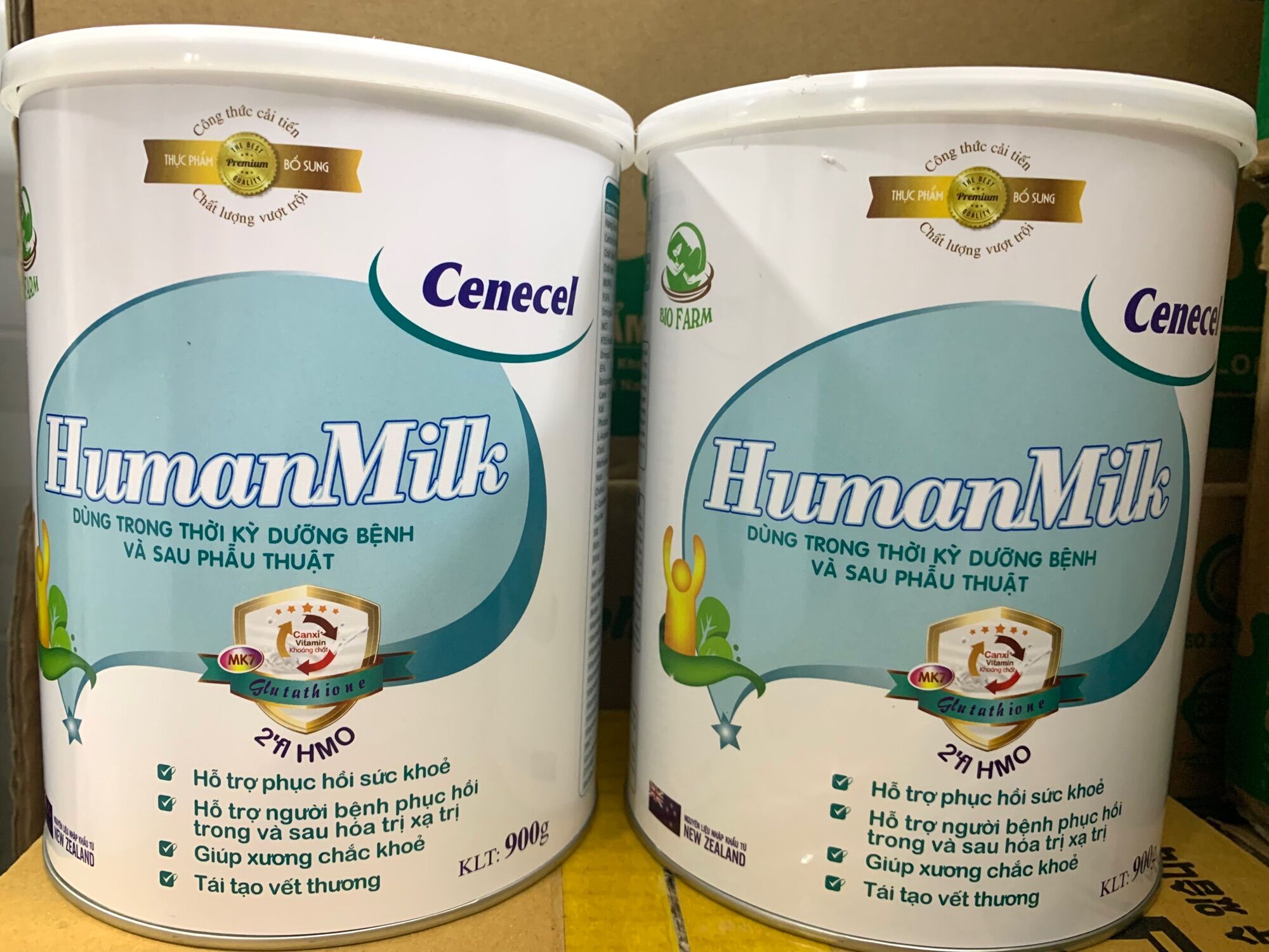 Combo 2 lon sữa Humanmilk cenecel 900g Sữa dành cho bệnh nhân ung thư