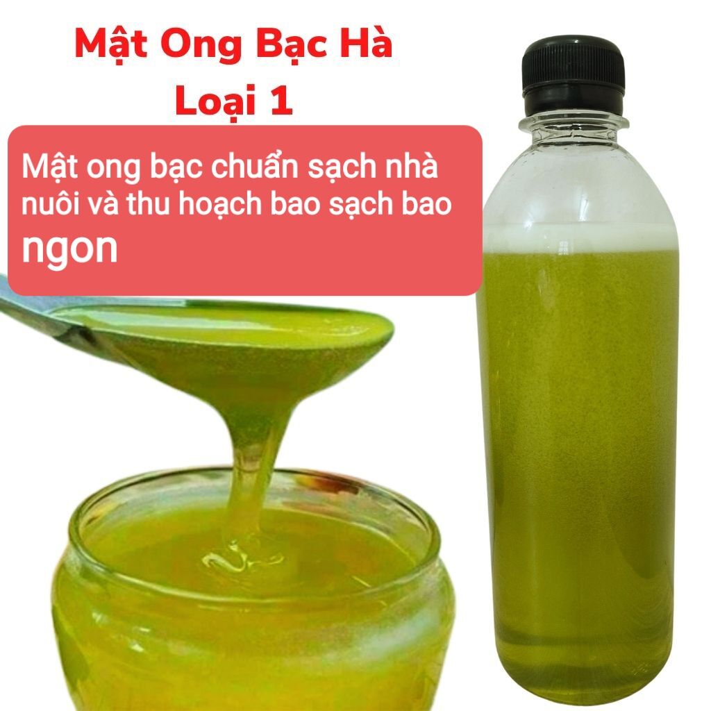 Mật ong hoa bạc hà 500ml nửa lít