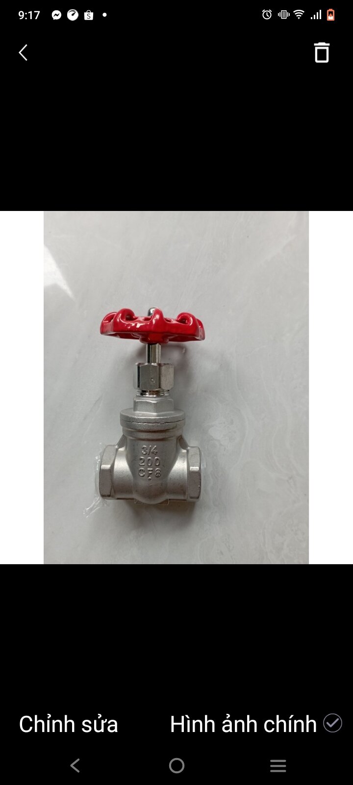 VAN CỬA INOX SUS 304 PHI 21, PHI 27, PHI 34