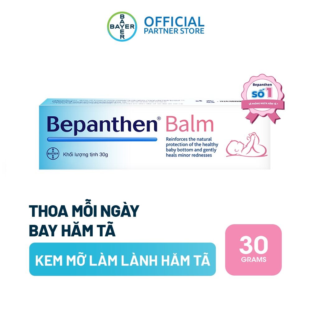 Bepanthen Balm thoa mỗi ngày bay hăm tả chính hãng công ty