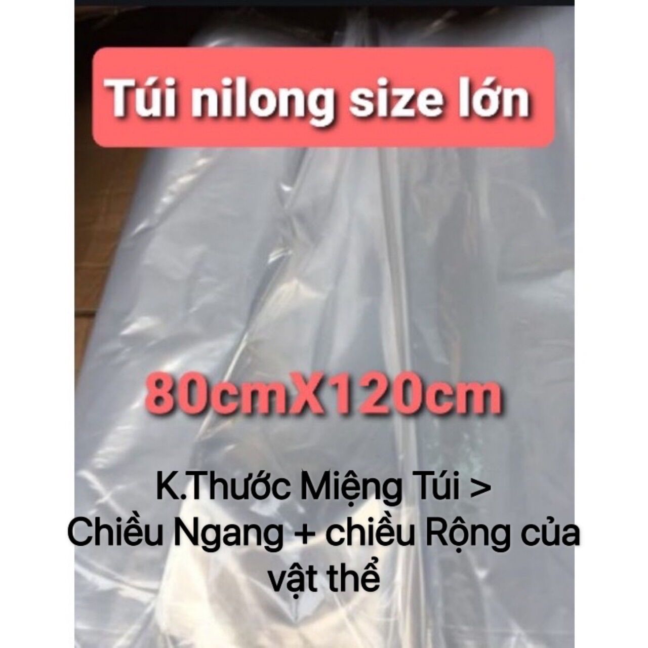 Túi Nilong Kiếng Bóng Size Lớn