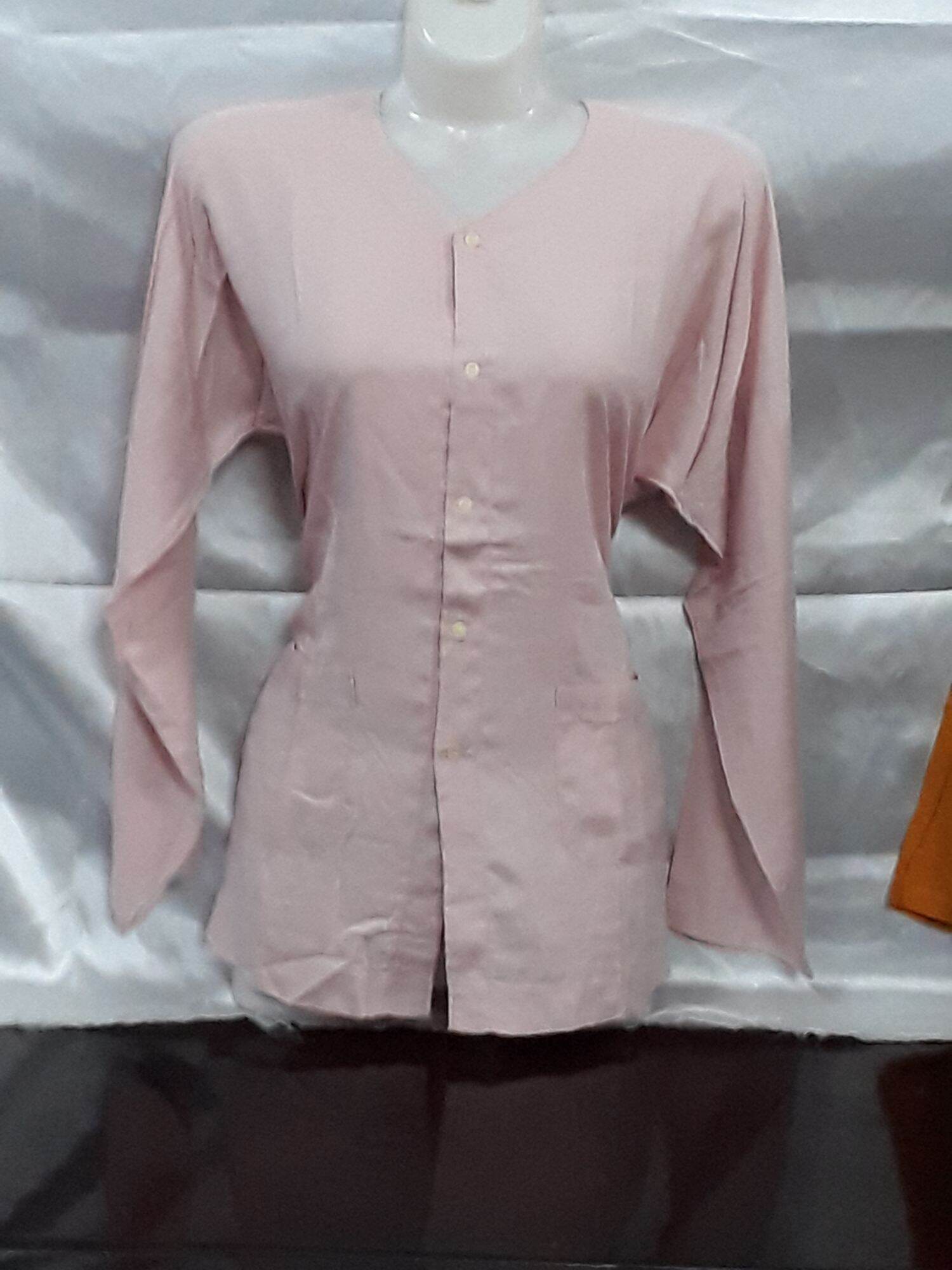 Áo lanh mầu dài tay dành cho bà già (36 - 70 kg)