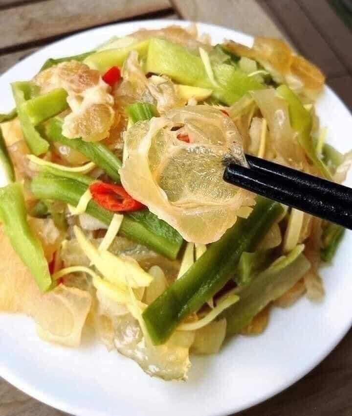 Vó gân bò muối rau tiến vua 1kg - giòn, ăn liền