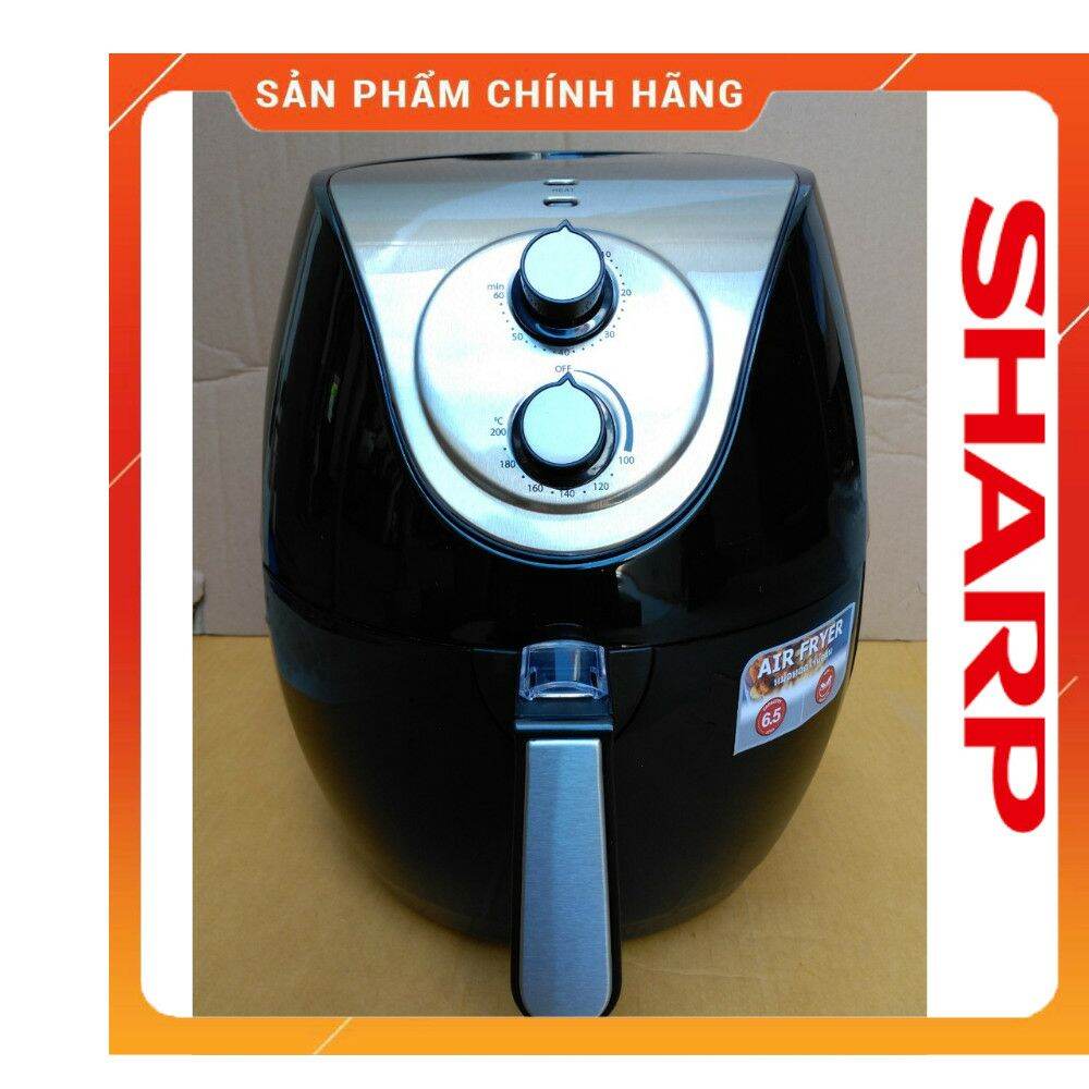 Nồi chiên không dầu Sharp 6,5l, tặng 1 chổi quét dầu - công suất 1700w, hàng công ty, bảo hành 12 tháng) .