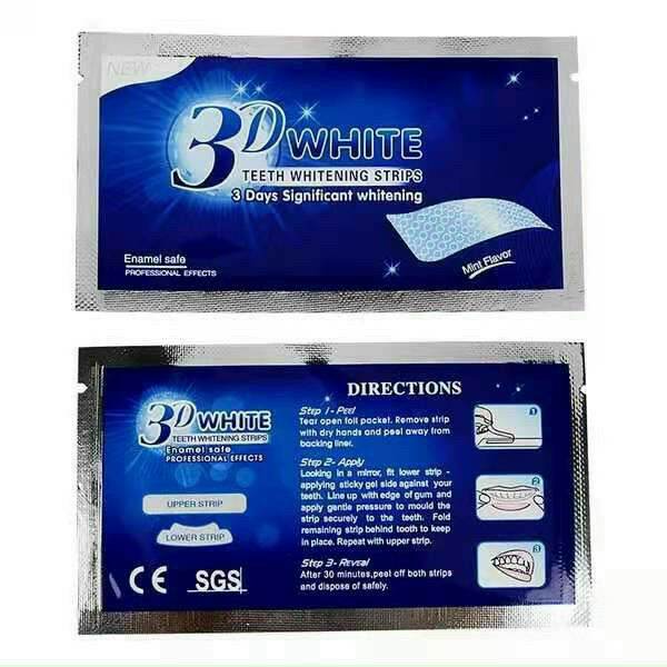 (Hộp 7 Miếng ) Miếng Dán Răng Tiện Lợi Làm Trắng Răng 3D White Teeth Whitening Strips