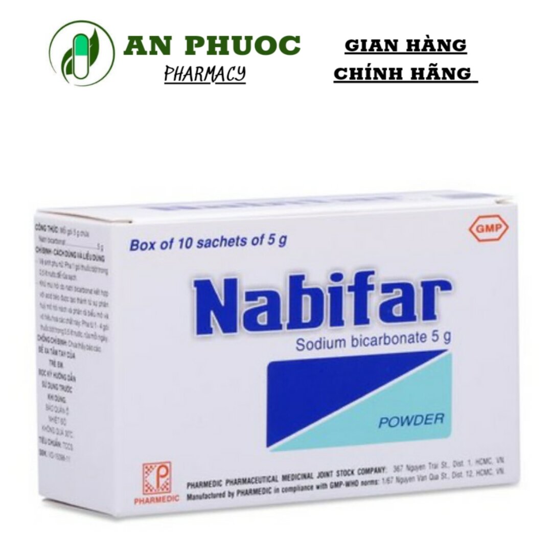 Bột rữa vệ sinh nabifar 10 gói