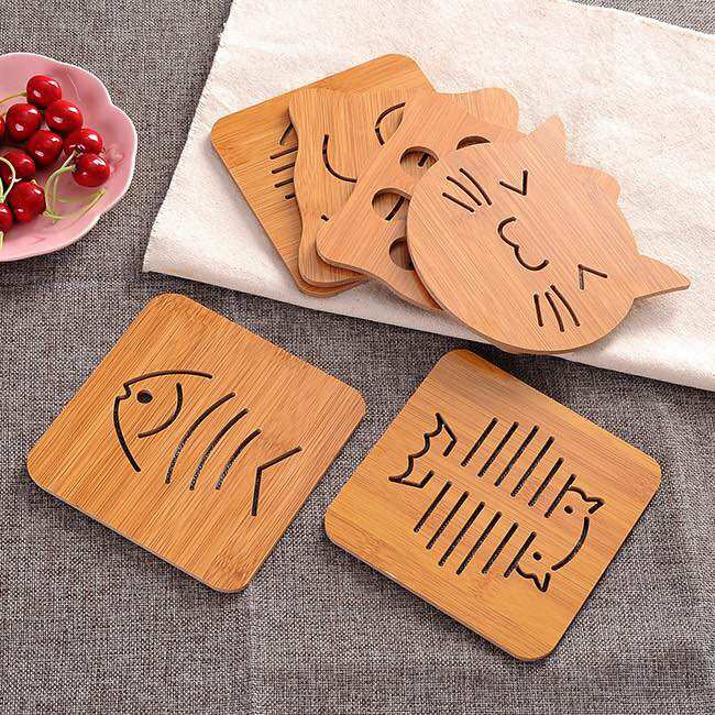 Miếng lót nồi cách nhiệt bằng gỗ