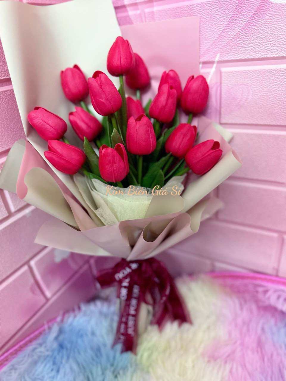 Hộp hoa Tulip nhiều màu tặng sinh nhật bạn gái  Hoa sinh nhật Hà Nội