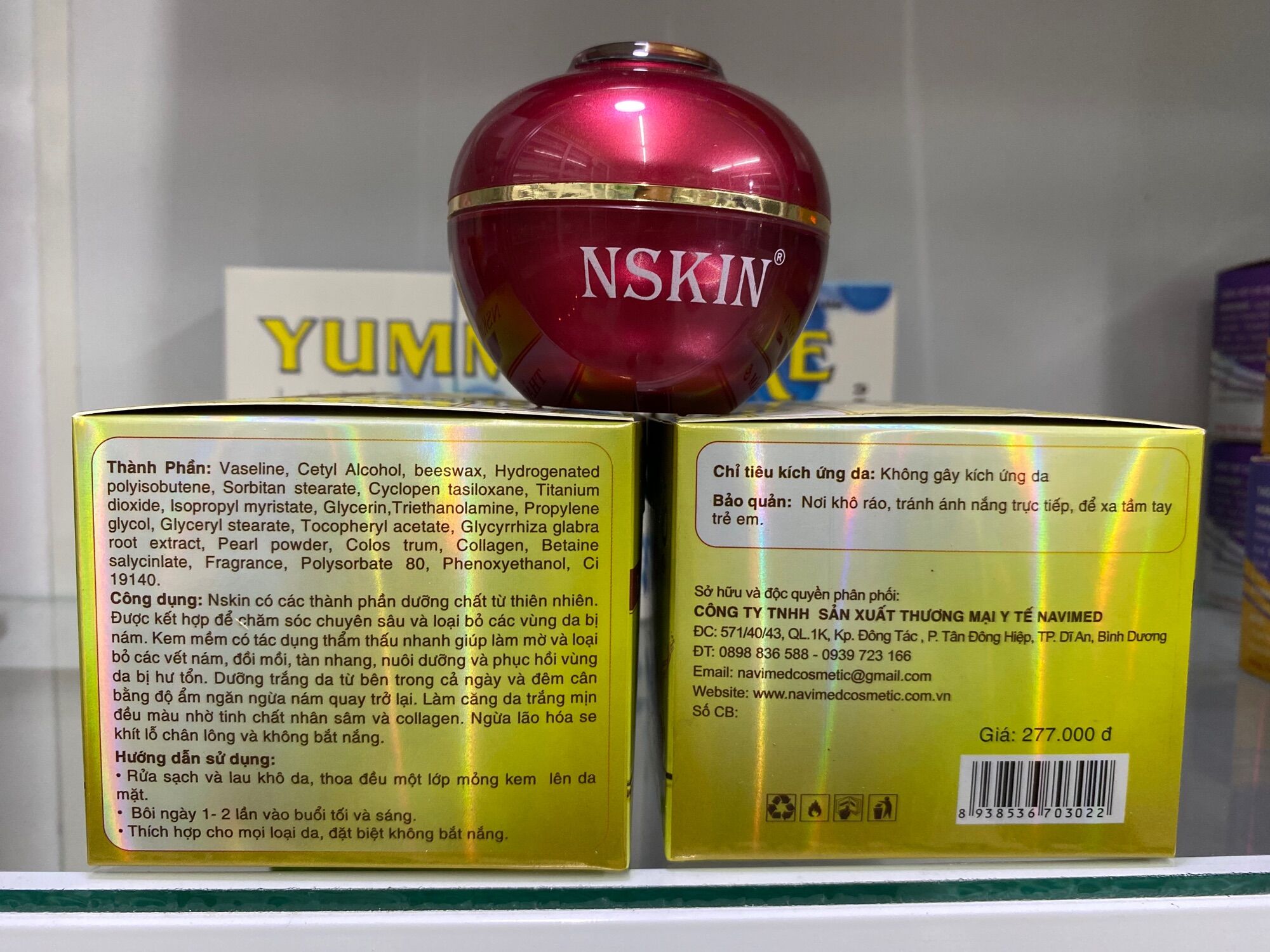 Kem nám Thảo dược nhân sâm NSKIN (hộp 22g)