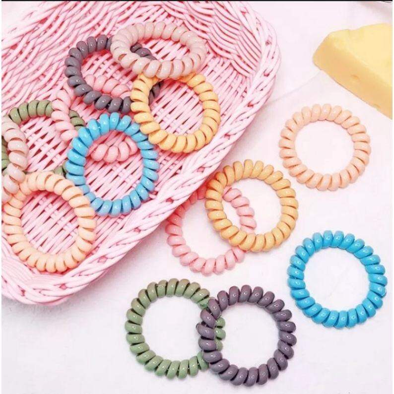 Dây cột tóc lò xo hottrend màu sắc thời trang