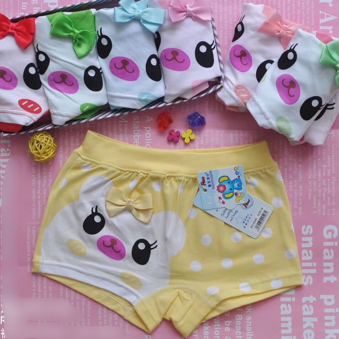 Quần đùi trẻ em, quần lót đùi trẻ Em cotton in hình tai thỏ