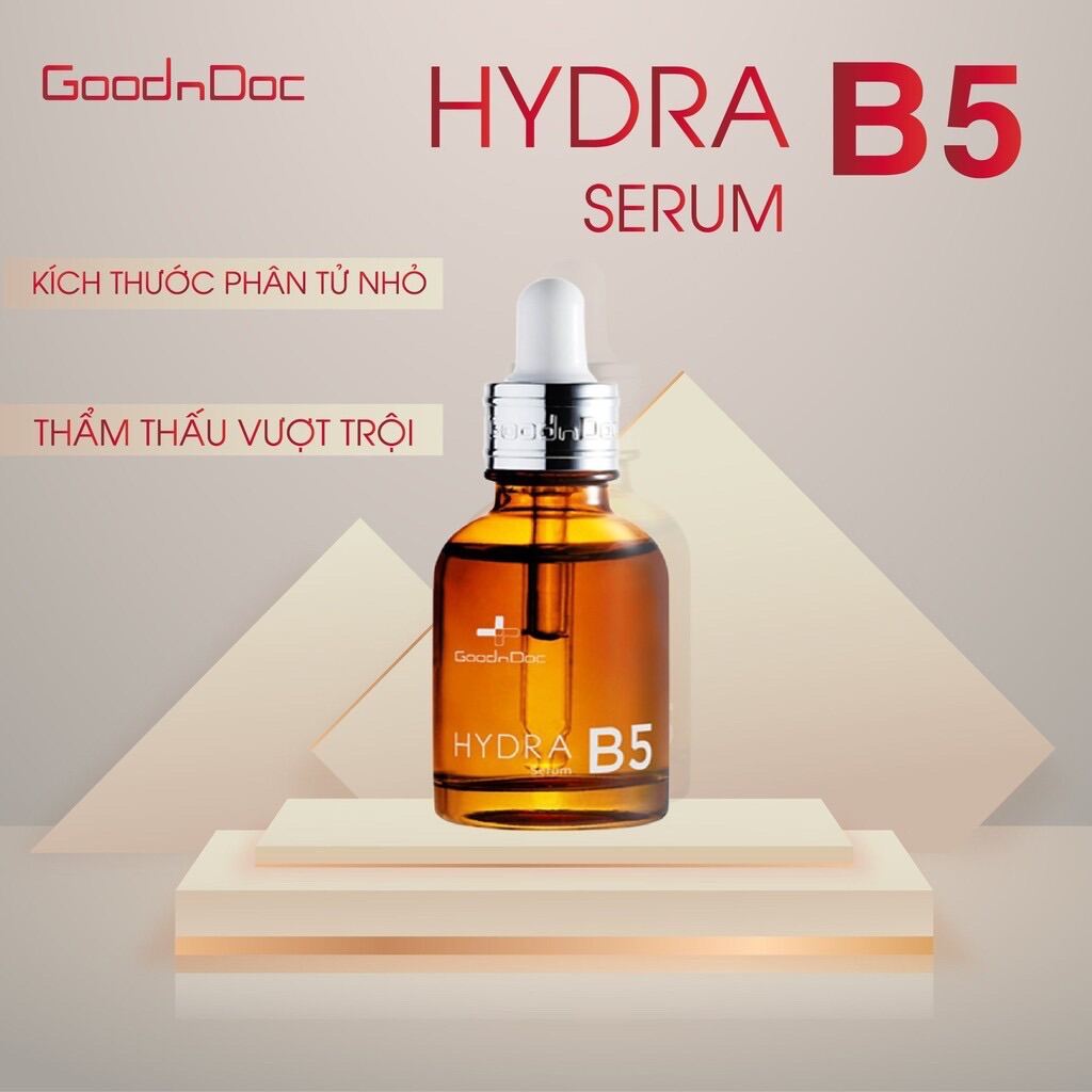 [HCM]Serum dưỡng ẩm trắng sáng da mờ thâm nám cấp nước chống lão hóa GOODNDOC HYDRA B5 30ml thumbnail