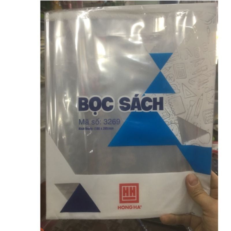 combo 10 bọc sách hồng Hà