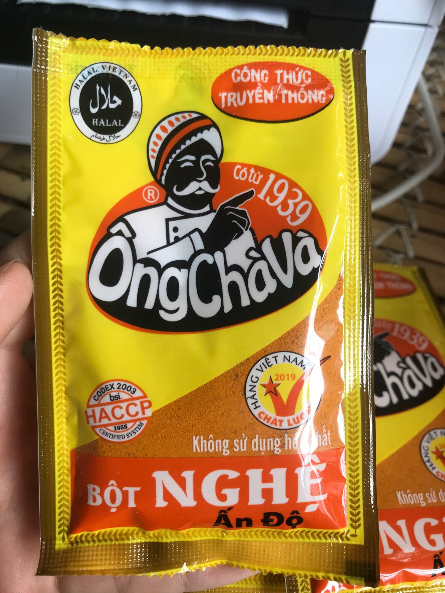 Bột nghệ hiệu ông Chà Và gói 20gr