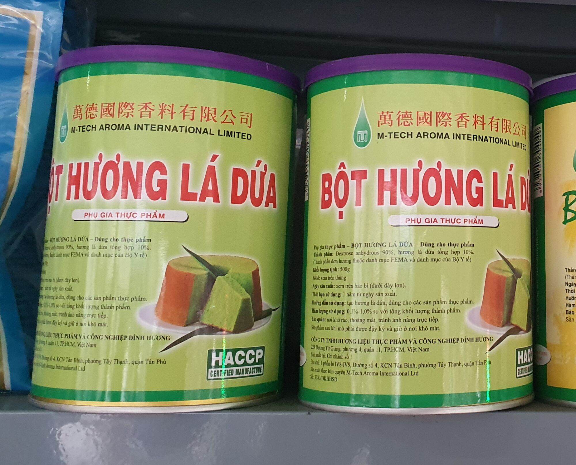 Hương lá dứa dạng bột hộp 500gram