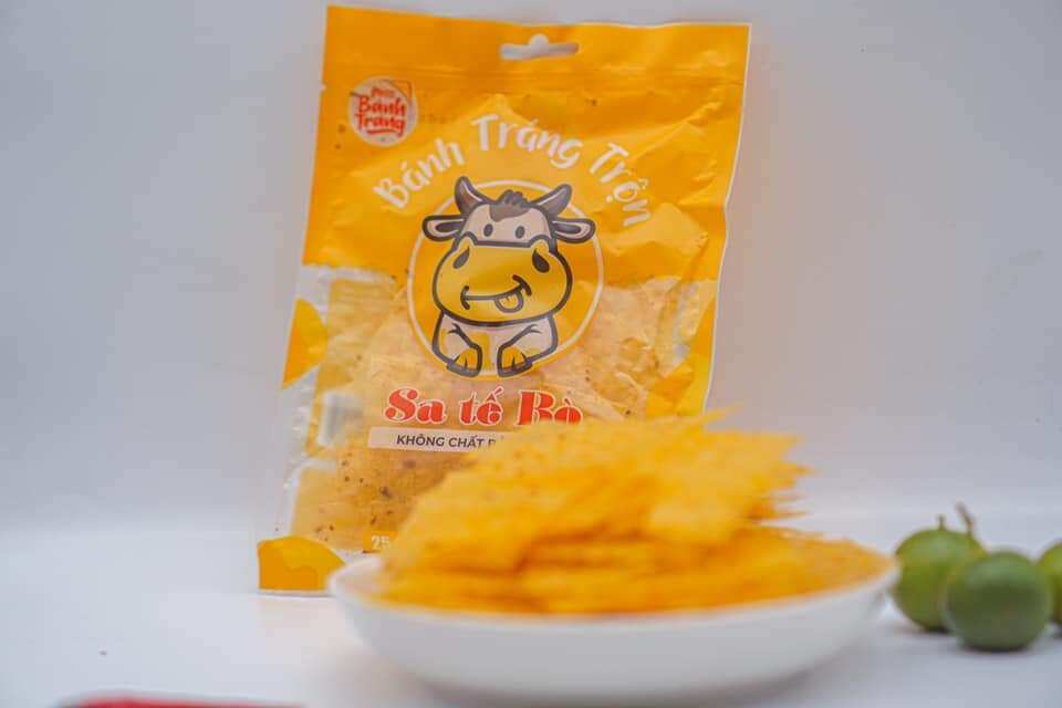 Bánh tráng trộn vị sate bò size 23g