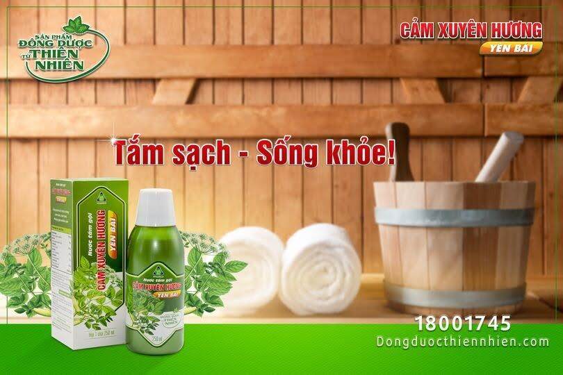 Nước tắm gội Cảm Xuyên Hương Yên Bái