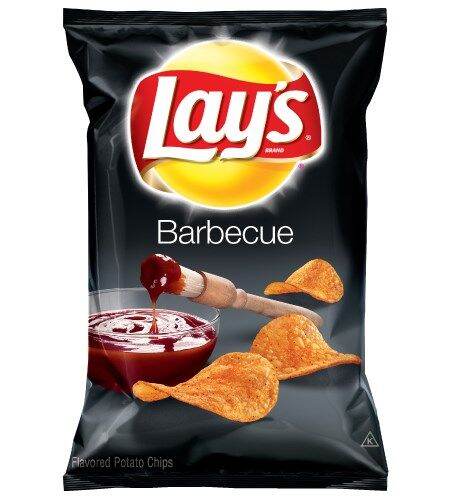 Bánh Snack Khoai tây chiên vị BBQ Lay's gói 184.2g nhập khẩu Mỹ