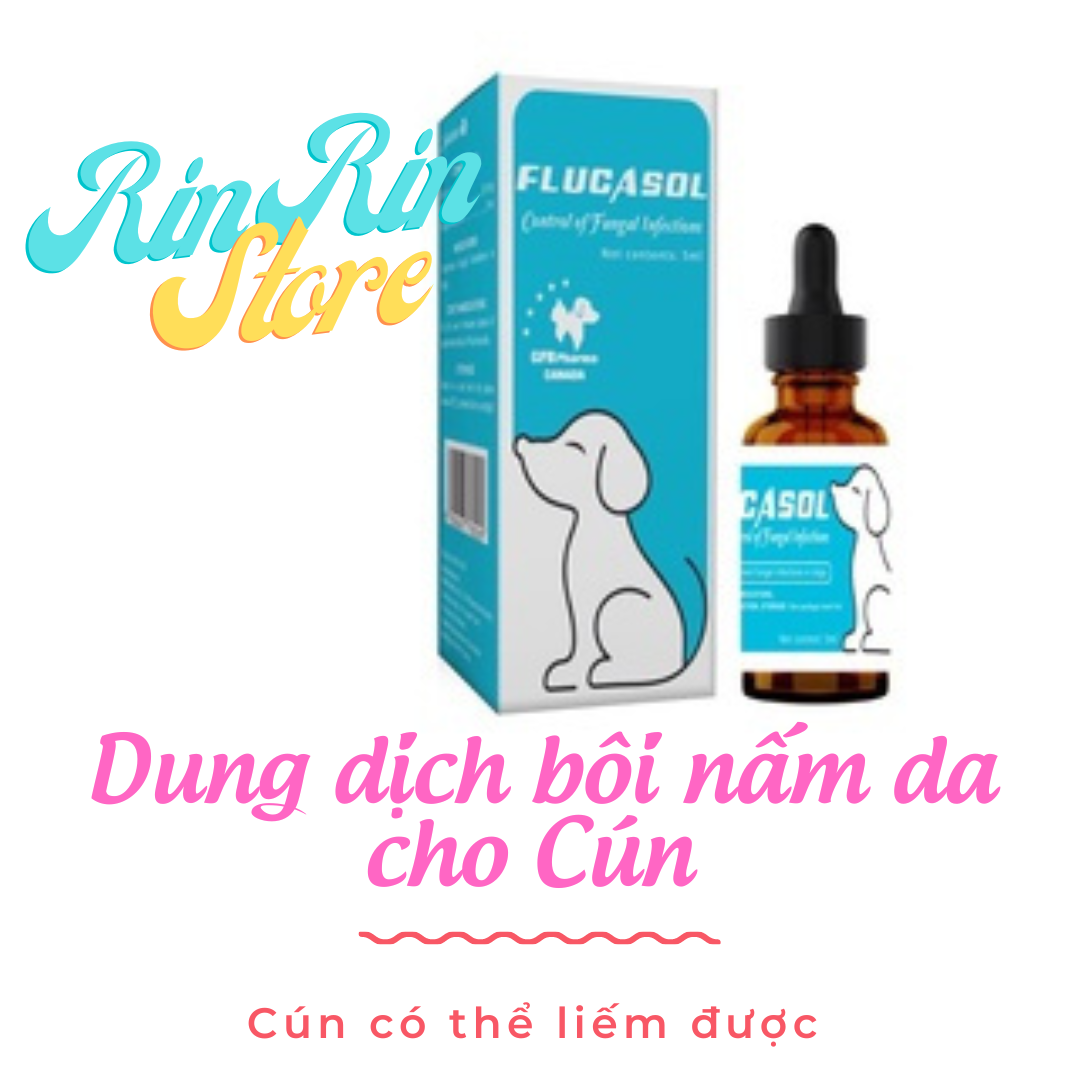 Dung dịch bôi Nấm da cho cún Flucasol CANADA chai 5 ml