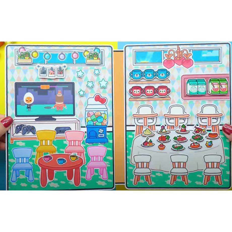 Wednesday búp bê giấy căn villa của baby