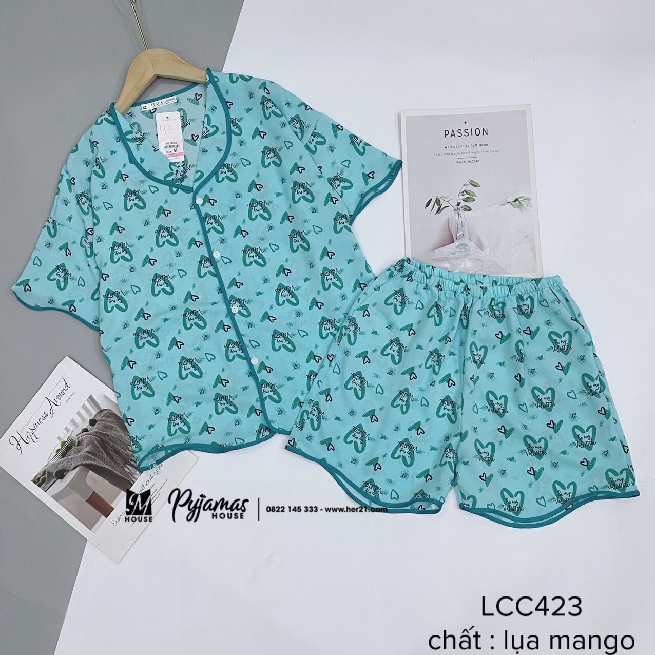 Bộ lụa mango sóng cộc đùi