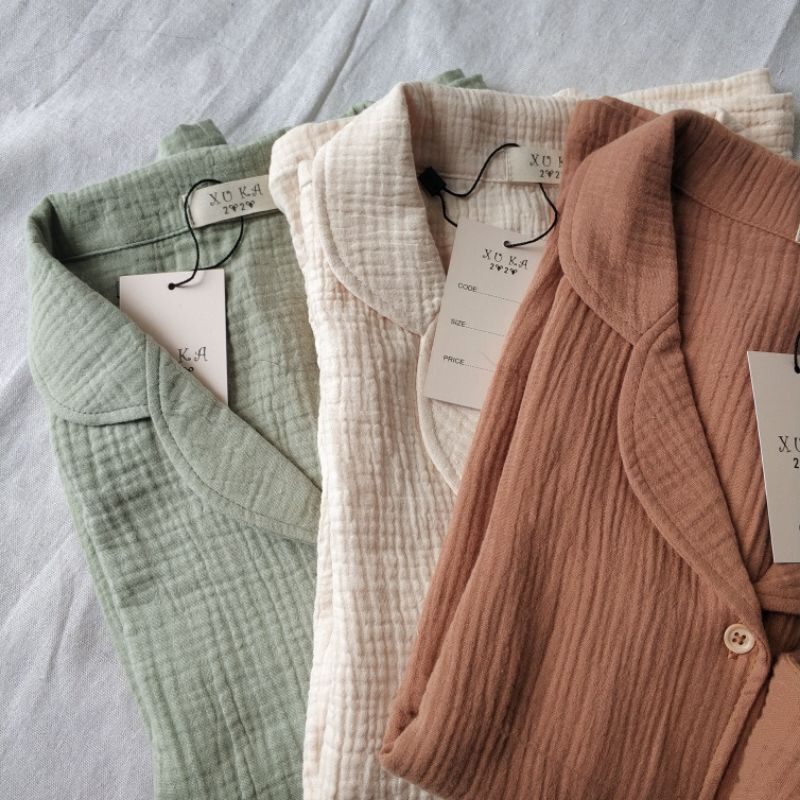 Đồ bộ pyjama xô muslin