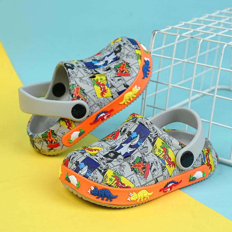 Giày đế mềm đục lỗ cho bé trai và bé gái Giày thể thao gia đình đi lại thoải mái hàng ngày với đế ngoài Eva