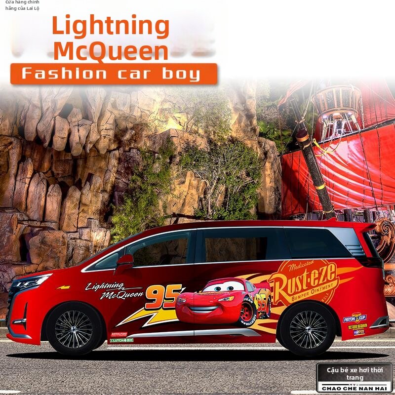 TAOJING | Custom Lightning McQueen Car Wrap Giá 4,764,000 Đồng*Miễn phí vận chuyển
