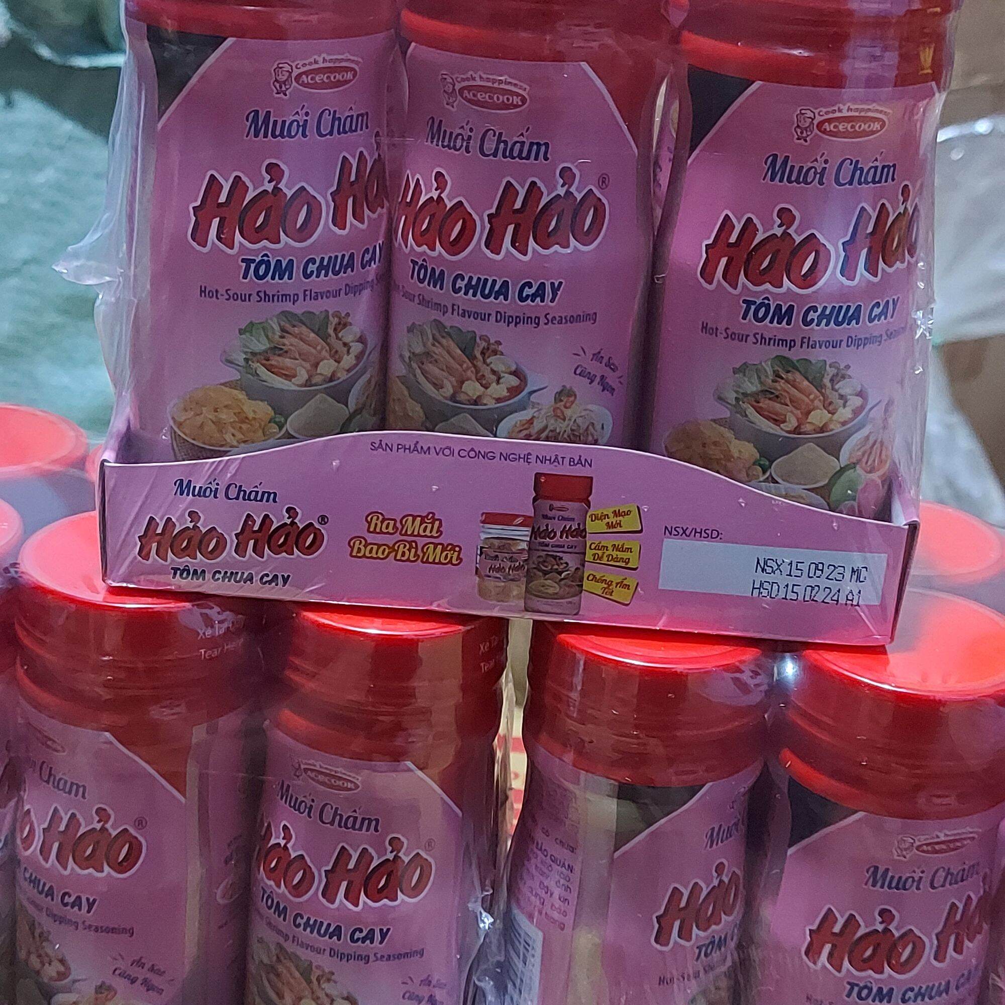 combo 3 hũ muối hảo hảo tôm chua cay - acecook