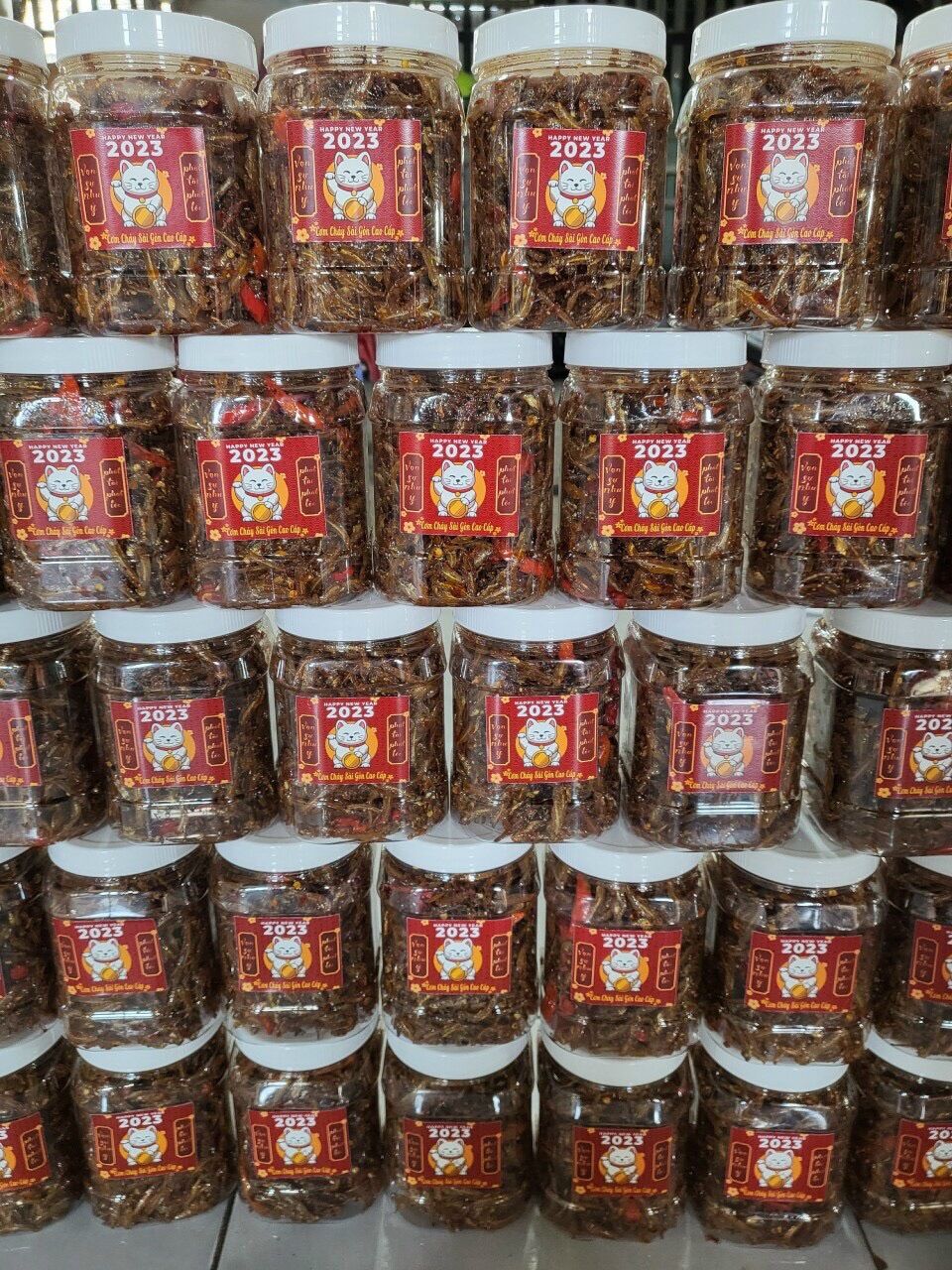 Cá cơm rim tiêu mắm kẹo hủ 500gr