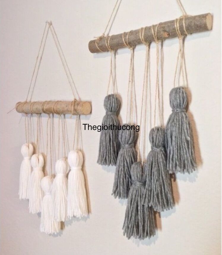 Cành gỗ tự nhiên làm macrame 20-130cm