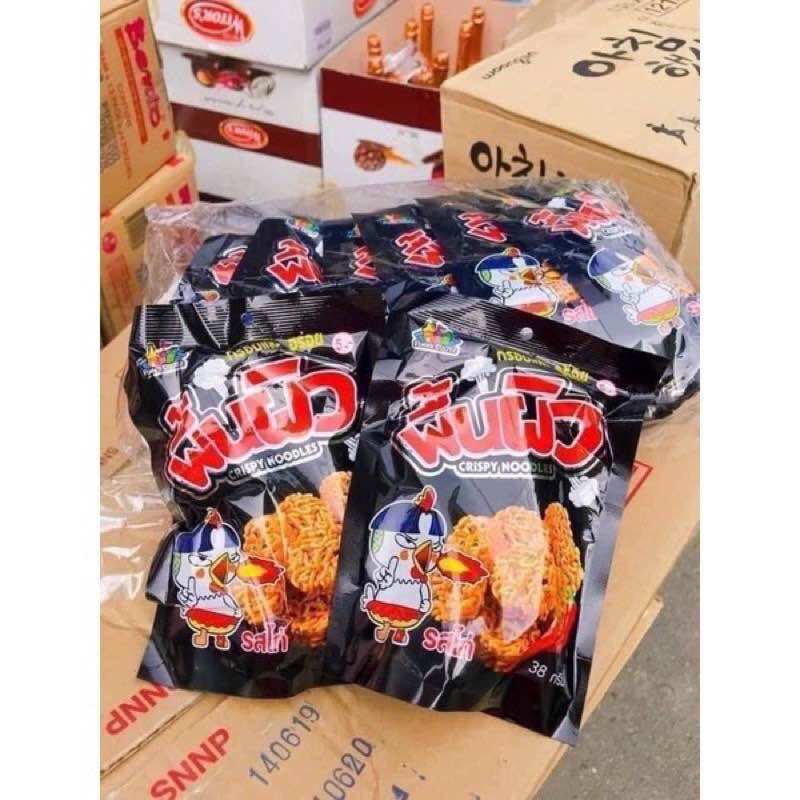 Bịch lốc 12 gói mì tôm trẻ em viên gà cay thái lan - snack mì ăn liền dạng viên siêu hot hit