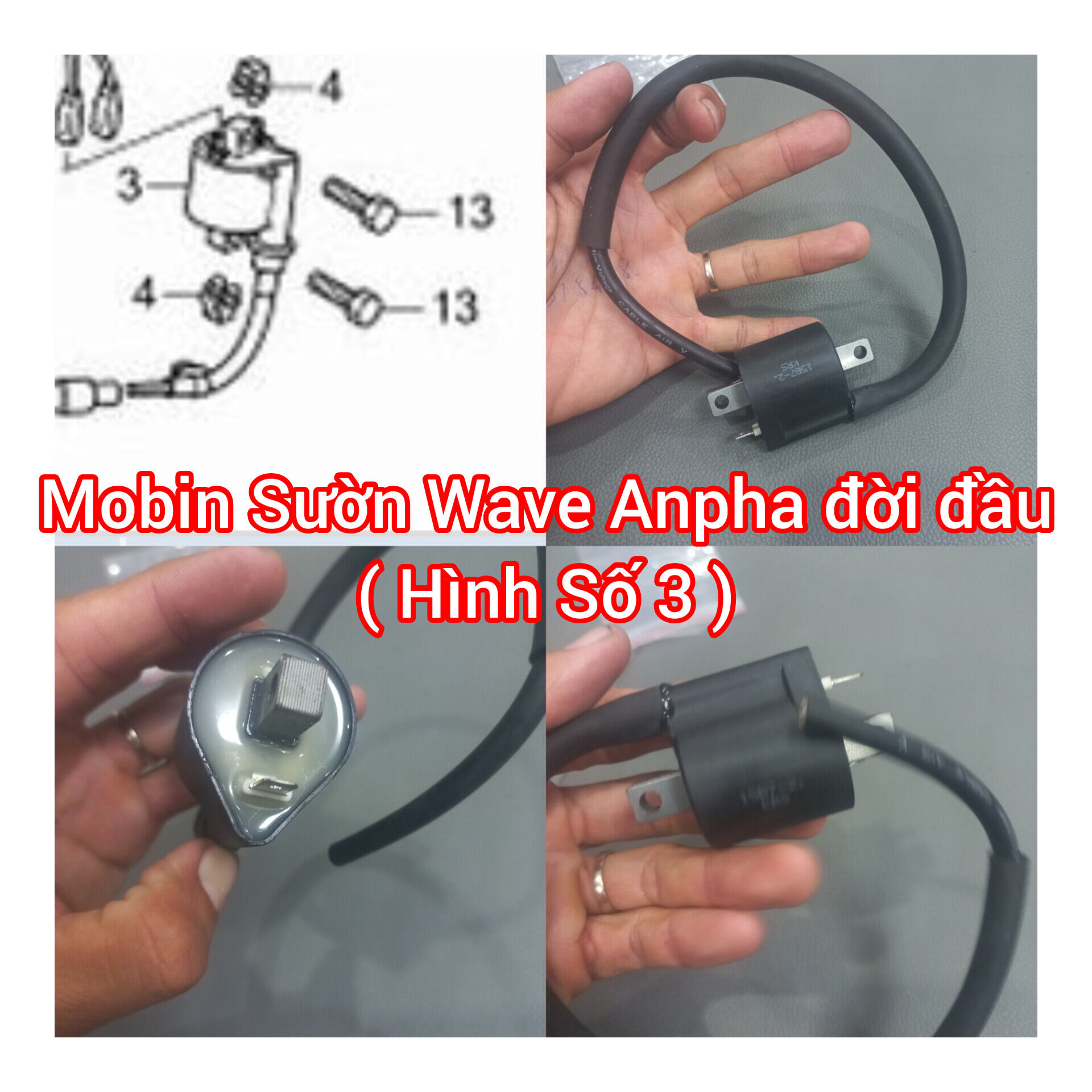 Mobin sườn Wave anpha đời đầu