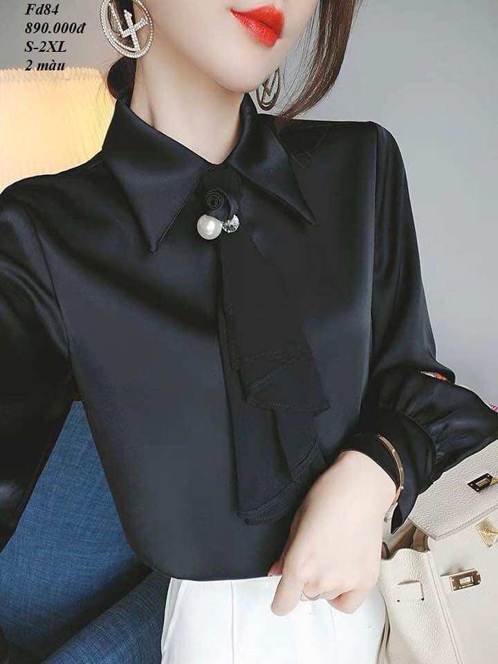 Áo sơ mi thắt nơ 107