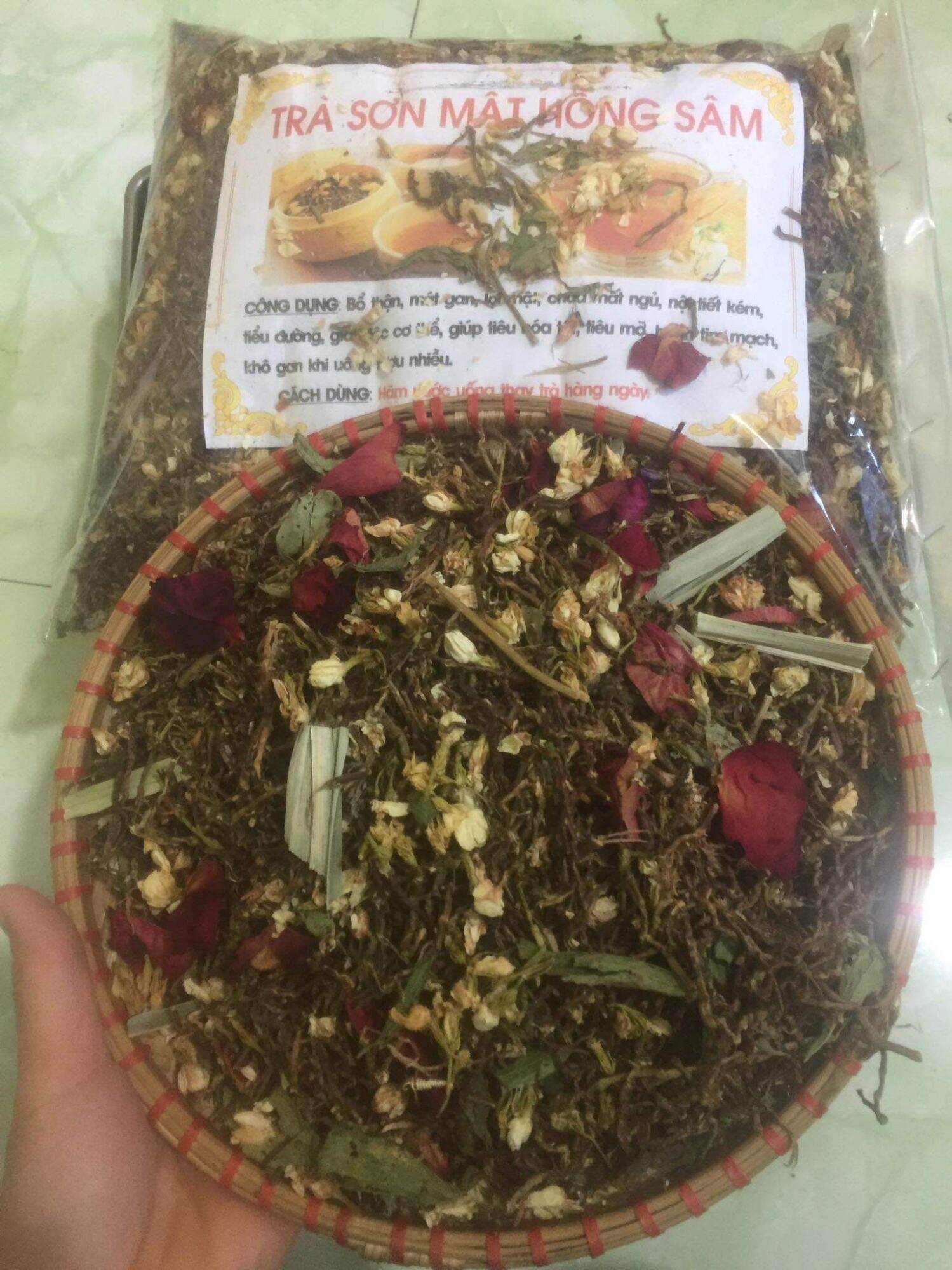 Trà sơn mật hồng sâm hàng loại 1 combo 3kg