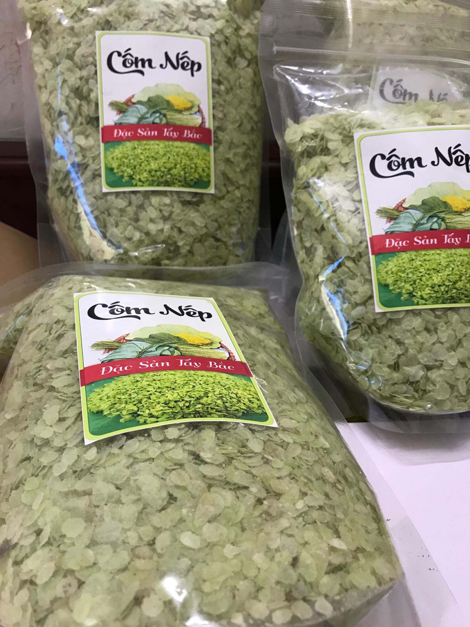 500gr Cốm Non Tây Bắc Đặc Biệt Thơm Ngon (rang, nấu chè, nấu xôi, làm chả cốm)