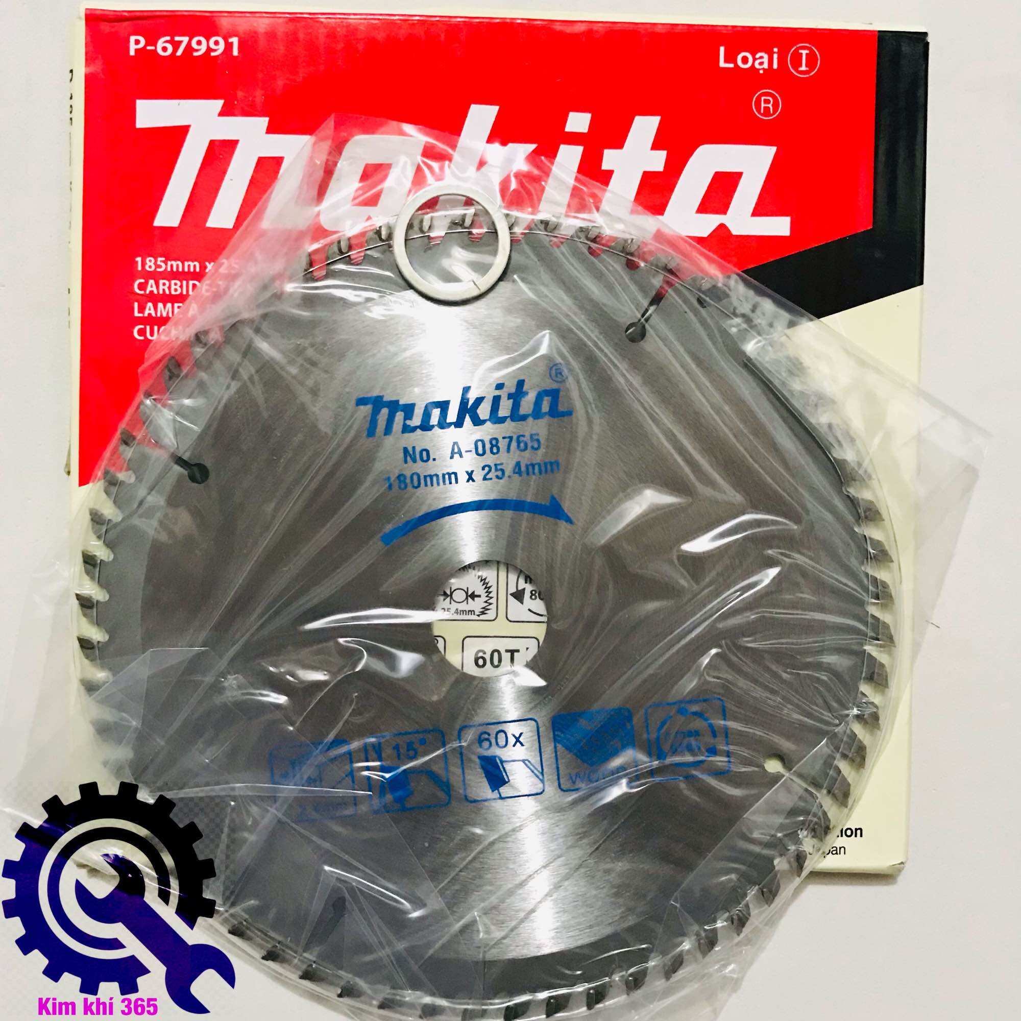 Lưỡi cưa, cắt gỗ Makita 180mm( 40 răng và 60 răng)