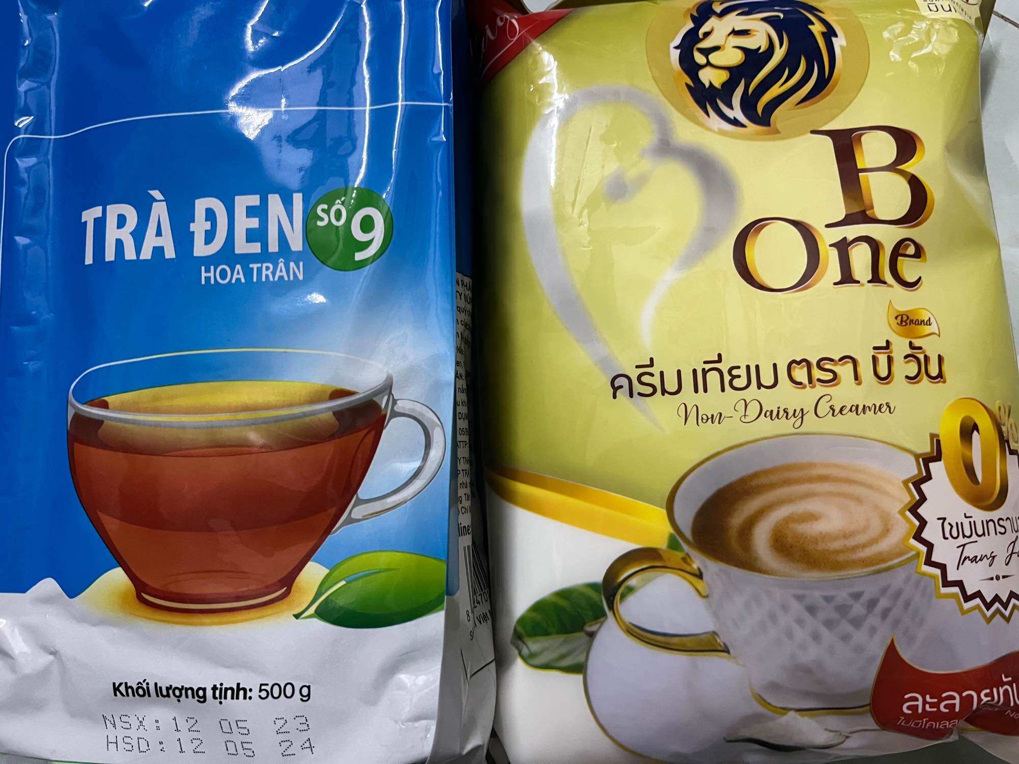 Combo 1 gói trà đen số 9 500g + 1 gói bột b one 1kg