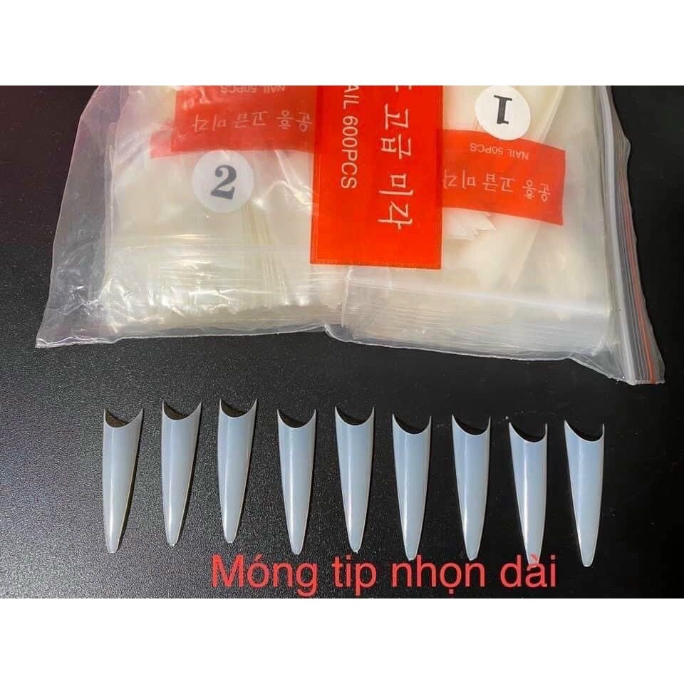 Móng tip nhọn dài, Móng nối nhọn dài Hàn Quốc
